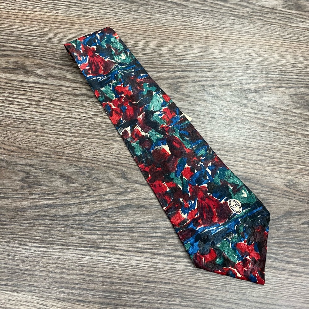 Christian Dior NWT Multi-Colored Pattern Tie